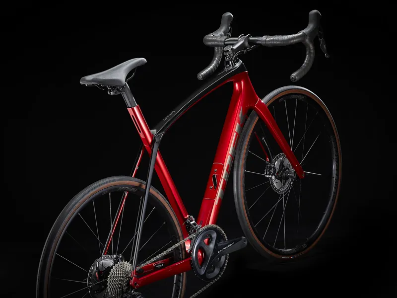 TREK Domane SL 6 Gen 3 Road Bike in Crimson and Trek Black-2